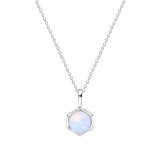 gradient round glass necklace