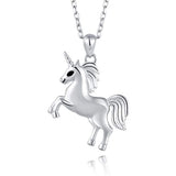 Silver Cute Unicorn Pendant Necklace