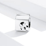 925 Sterling Silver Milk Box Charm for DIY Bracelet  Precious Jewelry For Women