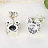 S925 Sterling Silver Personality Mickey Fashion Earrings Jewelry Cross-Border Exclusive