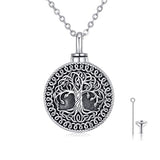 Silver Tree of Life Urn Necklace