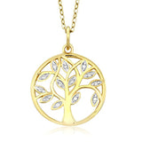 Tree Of Life Accent Diamond Pendant Necklace