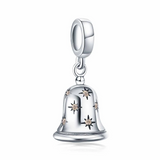 Jingle Bell 925 Sterling Silver Dangles Charms