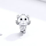 925 Sterling Silver Cute Little Dragon Beads Precious Jewelry For Women Fit DIY Bracelet