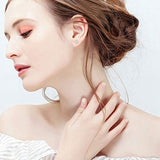 Sterling Silver Opal Star Stud Earrings Tiny Small Earrings Gifts for Women