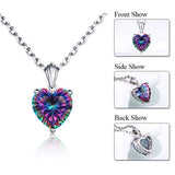 2.7Ct Love to Heart Solitaire Pendant Necklace 925 Sterling Silver Gift for Her