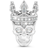 925 Sterling Silver Skull Queen  Charms for Bracelet Skull Lovers