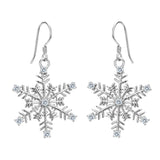 Snowflake Hook Dangle Earrings
