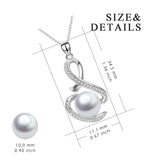 Fashion Newest White Gold Design Necklace Delicate Pearl Necklace