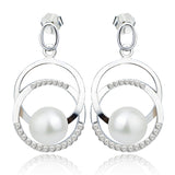 Female Women's Anniversary Pearl Earrings Client DIY Earrings Pearl Mount