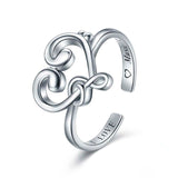 Musical Symbol Ring Adjustable Open Rings