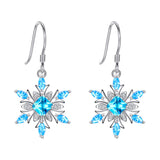 Sparkle Snowflake Hook Earrings