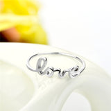 Love Engraved Personalized Rings Saint Valentine's Day Rings