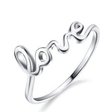 Love Engraved Personalized Rings Saint Valentine's Day Rings