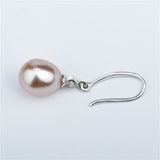 Elegant Classic Mounting Earrings Women Jewelry Pearls Silver