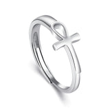 Cross Engagement Ring Women Fashion Design Christmas Ring
