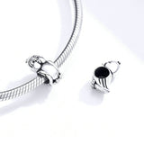 925 Sterling Silver Bird Animal Metal Beads  Fashion Jewelry For Women