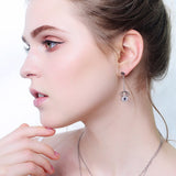 S925 Sterling Silver Evil  Eye Earrings Fashion Jewelry Wholesale Jewelry