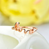 Couple Love Word Rings Customized Rings