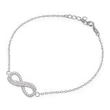 Silver   Infinity Anklets Bracelet