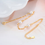 Pearl Bracelet Round Shape Pearl Jewelry Extension Chain Bracelet Design
