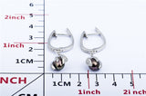 Black Pearl Earrings Design Cheap Fashionable Silver Jewelry
