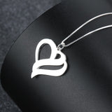 Heart Shape Personalized Engrave Name Necklace 925 Sterling Silver Necklaces & Pendants Gift For Her