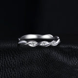 Infinity Band Rings 925 Sterling Silver Rings For Women Stackable Anniversary Ring Eternity Band Silver 925 Jewelry