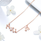 925 Sterling Silver Scorpio Rose Gold Plated Necklace For Girls
