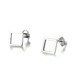 925 Sterling Silver The Diamond Shaped Stud Earring