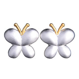 stud butterfly earrings silver wholesale mini cute animal earrings