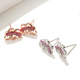 Korean Version Of 925 Sterling Silver Earrings Female Korean Wind Rainbow Cloud Earrings