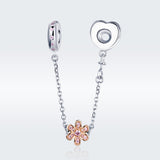 Flower Silicone Safety Chain Charms