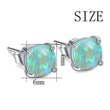Fashion Colorful Opal Gemstone Earrings For Women Wholesale