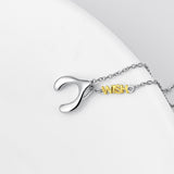 Cute inverted letter Y Necklace Simple Man Like Jewelry Necklace