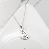 Cute Puppy Necklace Wholesale 925 Sterling Silver Jewelry Fashion Cubic Zirconia Jewelry