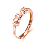 18K Gold Fashion European And American Explosions Ring Love Hollow Couple Ring