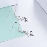 Star Stud Earrings Silver Color With Cute Small Zirconia Designs Earrings
