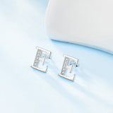 Wholesale Fashion Ladies Jewelry 925 Sterling Silver Alphabet Stud Earrings