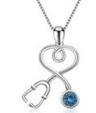 925 Sterling Silver Echometer Pendant Necklace with 18 inch box chain