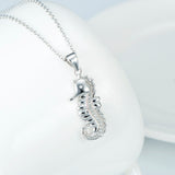 Animal Pendant Shaped Necklace 925 Sterling Silver Jewelry Cubic Zirconia For Girls