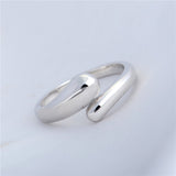 Adjustable Bright Smooth Silver Rings Wholesale For Children
