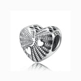 Heart-shaped Bead Pendant S925 Sterling Silver Bracelet Beaded Fashion Necklace Pendant