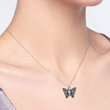 Butterfly Urn Necklace for Ashes 925 Sterling Silver Cremation Jewelry Memorial Ash Pendant Keepsake Gifts