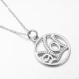 925 Sterling Silver Cubic Zircon Love Letter Pendant Necklaces For Women Fine Jewelry Christmas Valentine's Day Gift