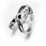 Couple ring love you forever wedding accessory jewelry rings