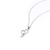925 Sterling Silver Loving Heart Shaped Necklace For Woman
