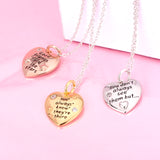 Engraved Necklace You Always Know They'er There Best Friend Necklace