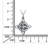 Silver Chinese Knot Pendant Necklace Retro Jewelry Wholesale