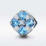 925 Sterling Silver Zirconia Blue Fantasy Charms